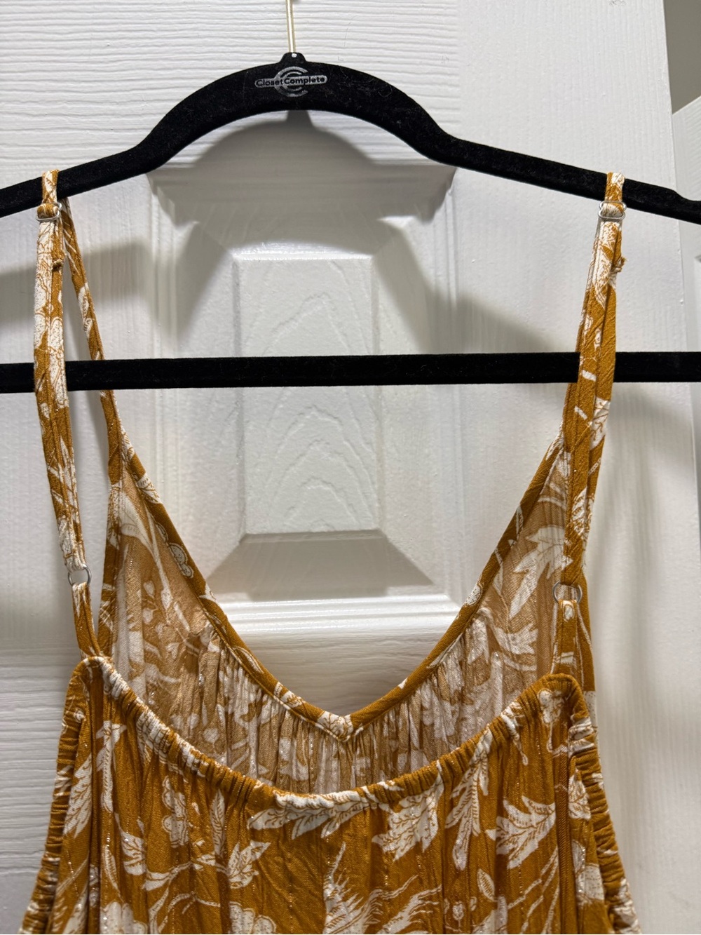 Universal Thread Mustard Yellow Floral Maxi Dress - Picture 4 of 7